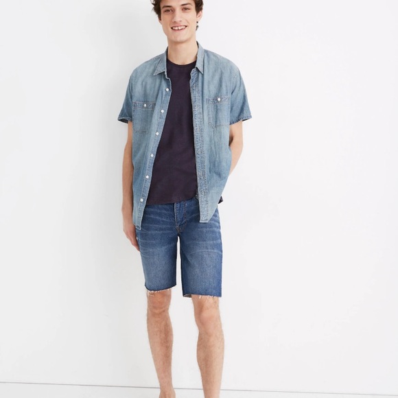 Madewell 9" Denim Shorts in Crestwood Wash W30 - Picture 1 of 13